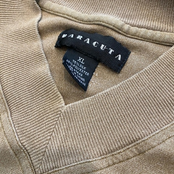 Mens Baracuta Brown Silk Blend Brown Shirt - Picture 2 of 4